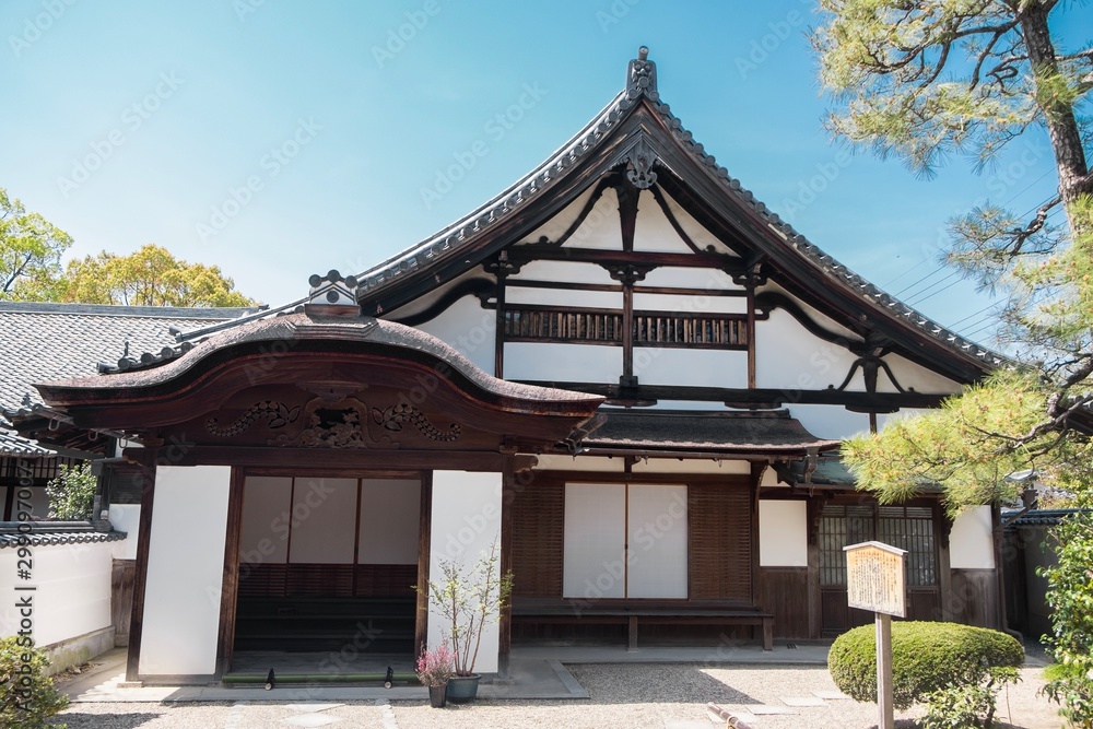 Big temple in Kyoto, japan