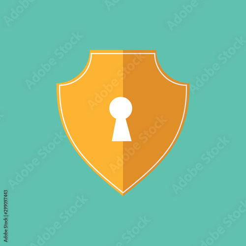 Vector shield icon. Security vector icon. Shield vector icon template illustration