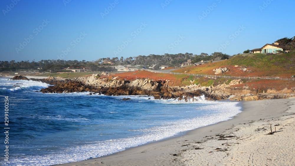 California beach. Beautiful American landscape.