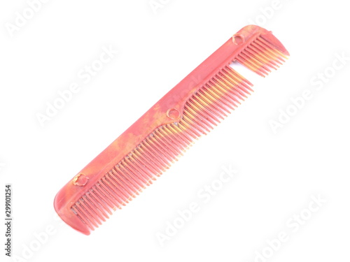 hairbrush on a white background