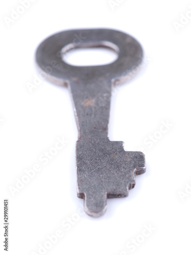 key on a white background