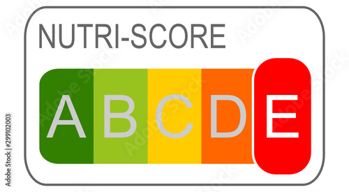 Nutri-Score Label, 5-colour Nutrition Label - illustration photo