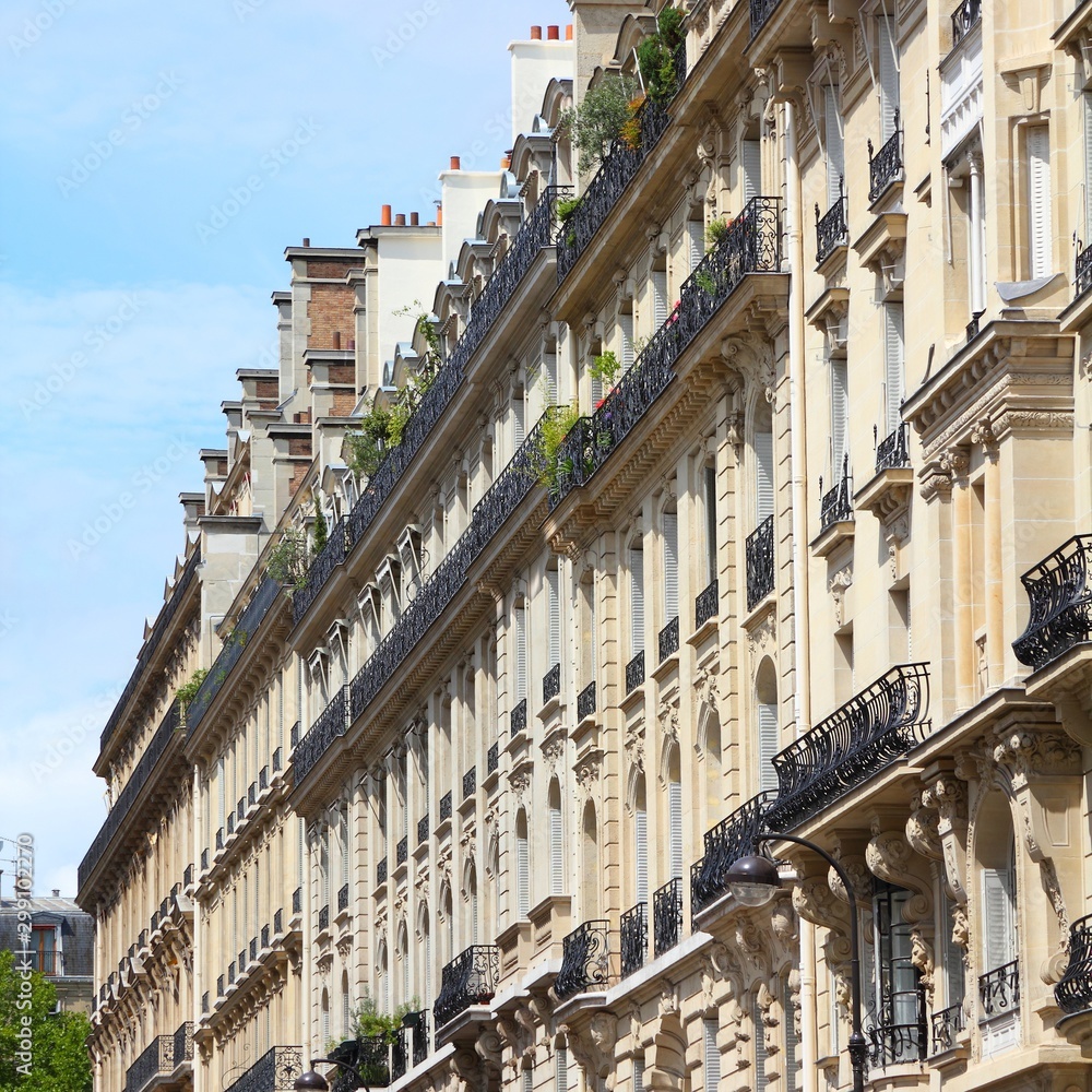 Paris city street view