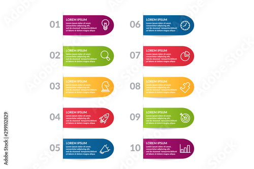 list infographic template design . business infographic concept for presentations, banner, workflow layout, process diagram, flow chart and how it work