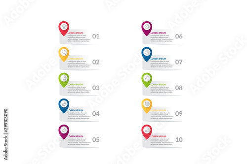 list infographic template design . business infographic concept for presentations, banner, workflow layout, process diagram, flow chart and how it work