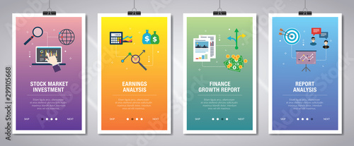 Stock market investment, earnings analysis, finance growth report and report analysis.