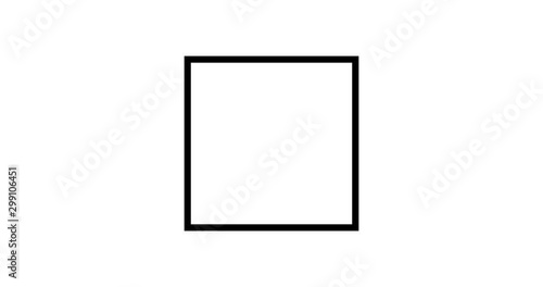 green check mark sign tick on black square check box on white