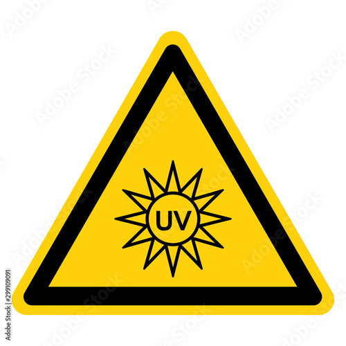 UV Light Symbol Sign, Vector Illustration, Isolate On White Background Label. EPS10