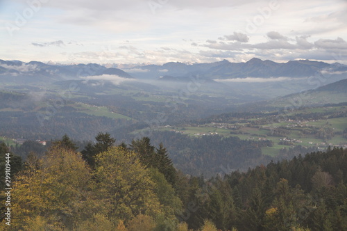 the Alps seen from the Pfänder, Voralberg, Austria