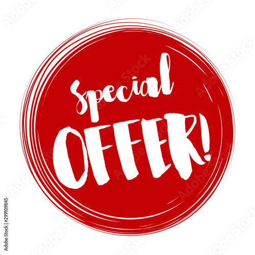 Special offer tag, Vector illustration. Special offer tag design