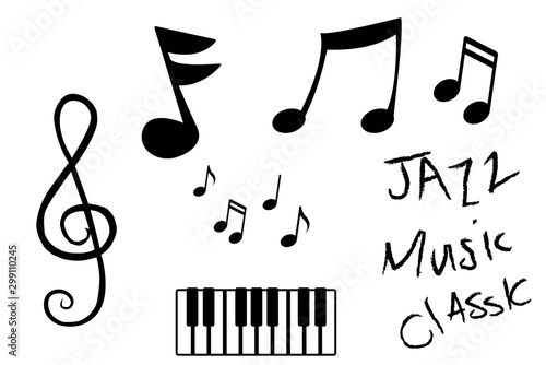 set of musical instruments