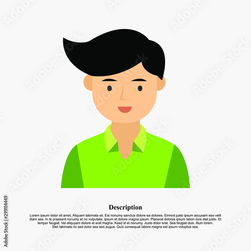 et of persons, avatars, people heads of different ethnicity and age in flat style. Multi nationality social networks people faces collection.