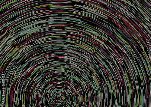 Colorful Universe Circular Distribution Computational Generative Art background illustration