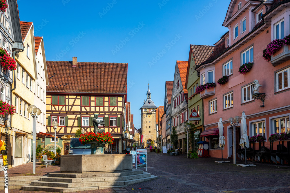 Naklejka premium Oberer Torturm, Marbach am Neckar, Deutschland