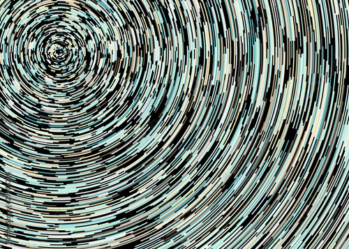 Colorful Universe Circular Distribution Computational Generative Art background illustration