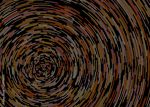 Colorful Universe Circular Distribution Computational Generative Art background illustration