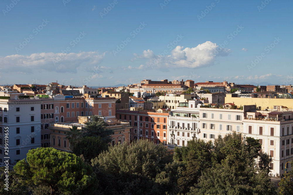 building panorama Rome italy