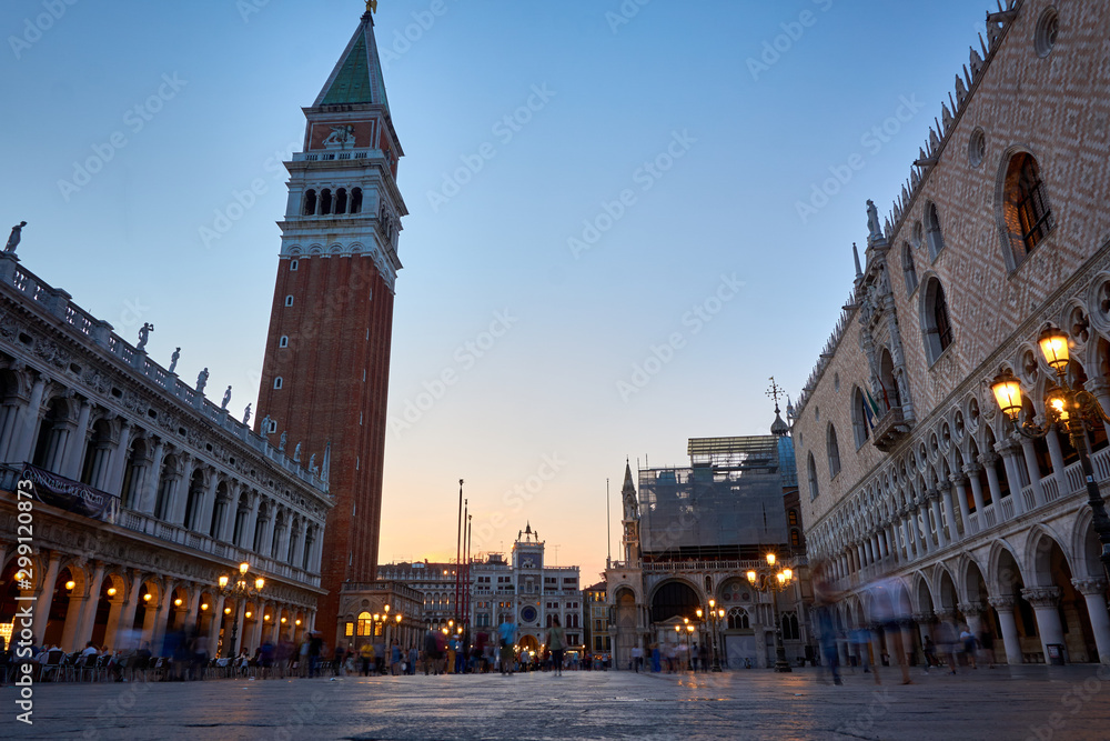 Piazza San Marco at Night Venice Italy