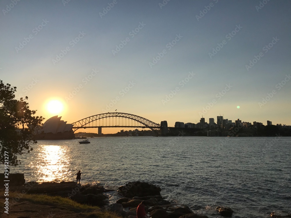 Naklejka premium 夕日