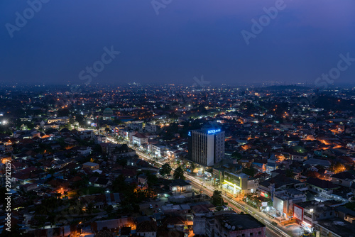 Nightscape of Palembang city  Indonesia