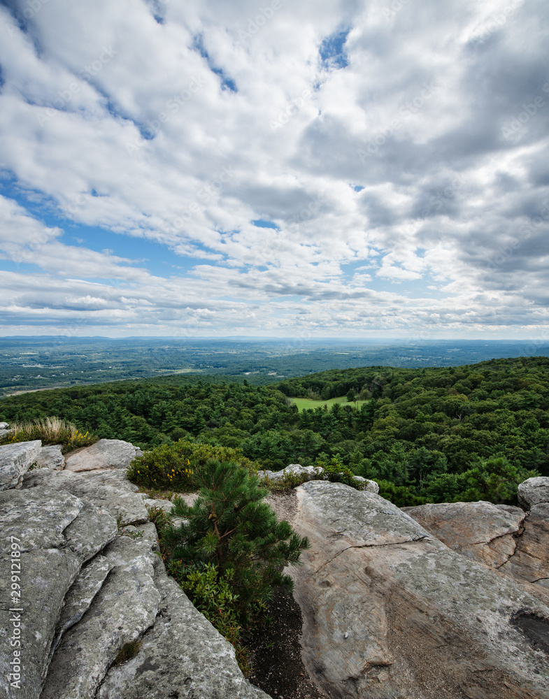 Mohonk Preserve outlook, Catskill mountains, New York State Mohonk Preserve outlook, Catskill mountains, New York State