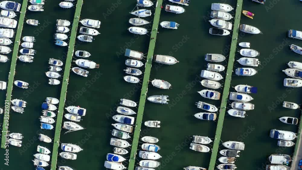 Aerial view of the marina of Can Picafort Aerial view of the marina of Can Picafort