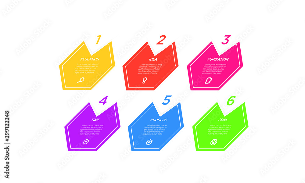 Vector hexagon Infographic stack chart design with icons and 6 options or steps. for business concept. Can be used for presentations banner, workflow layout, process diagram, flow chart Vector hexagon Infographic stack chart design with icons and 6 options or steps. for business concept. Can be used for presentations banner, workflow layout, process diagram, flow chart