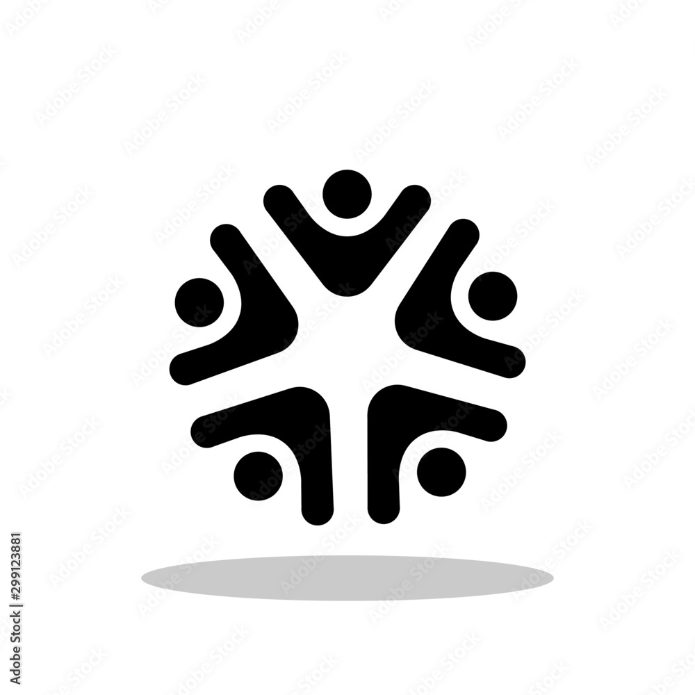Teamwork icon in trendy flat style. Brainstorming / Idea sharing symbol for your web site design, logo, app, UI Vector EPS 10. Teamwork icon in trendy flat style. Brainstorming / Idea sharing symbol for your web site design, logo, app, UI Vector EPS 10.