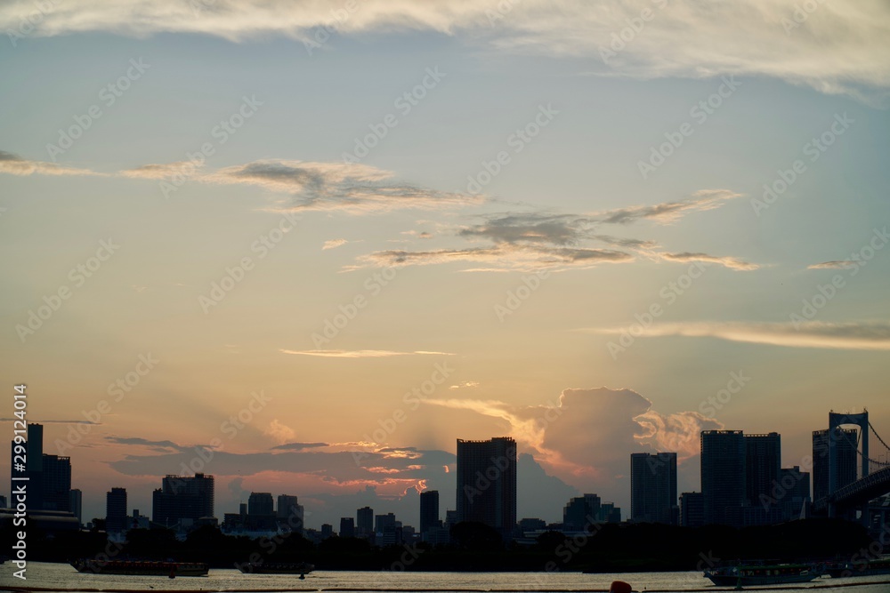 お台場の夕景