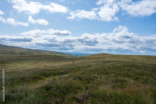 Hiking trail to climb the highest mountain in Great Britain Yorkshire