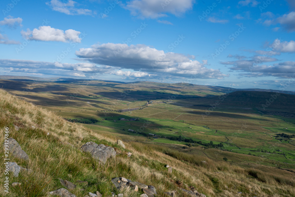 Views of the mountains of England in Yorkshire