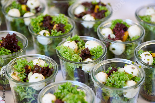 Catering Buffet Partyservice Salat im Glas