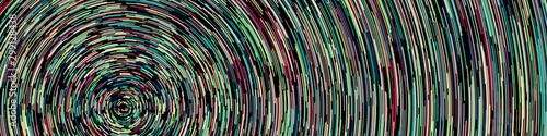 Colorful Universe Circular Distribution Computational Generative Art background illustration