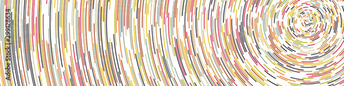 Colorful Universe Circular Distribution Computational Generative Art background illustration