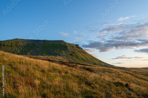Square mountain with a lot of slope in very green areas and with very beautiful views in Yorkshire
