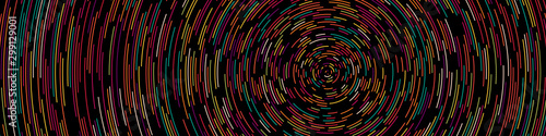 Colorful Universe Circular Distribution Computational Generative Art background illustration