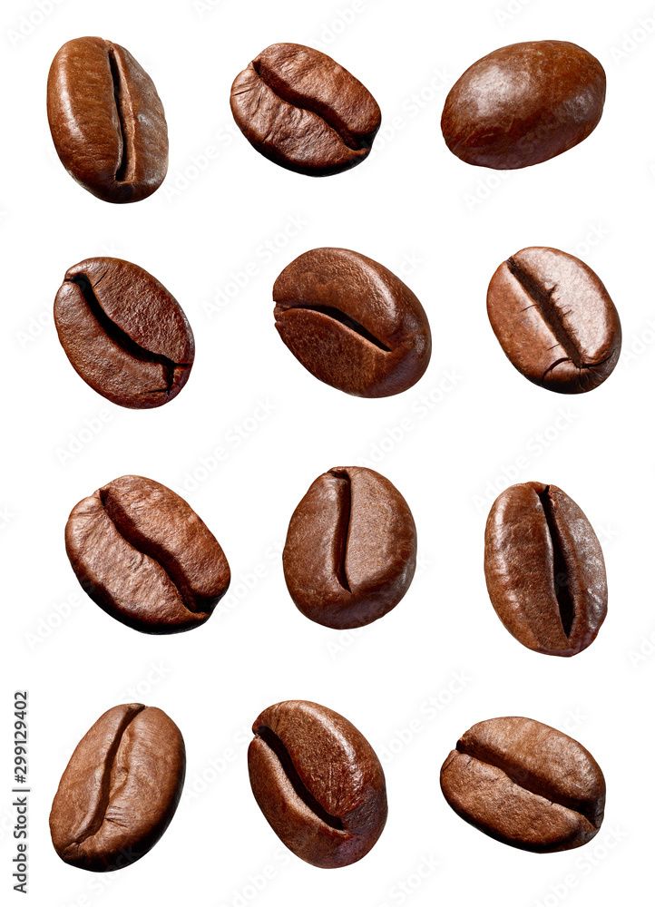 coffee bean brown roasted caffeine espresso seed - obrazy, fototapety, plakaty 