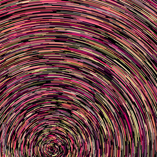 Colorful Universe Circular Distribution Computational Generative Art background illustration