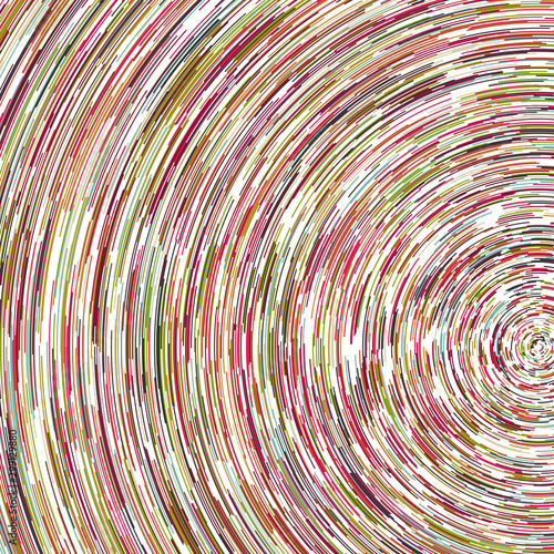 Colorful Universe Circular Distribution Computational Generative Art background illustration