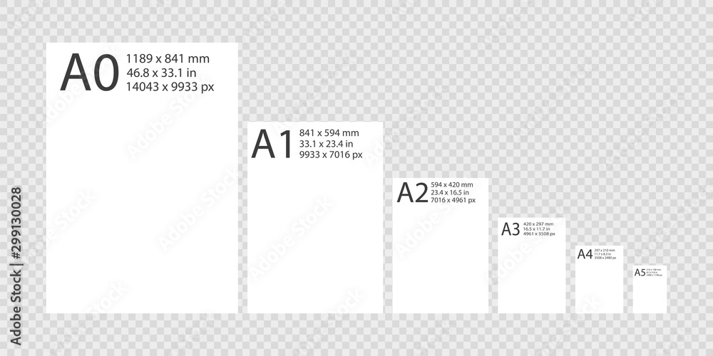 sheets-from-a0-to-a5-format-on-transparent-background-stock-vector-adobe-stock