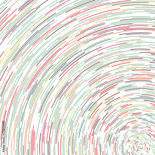 Colorful Universe Circular Distribution Computational Generative Art background illustration