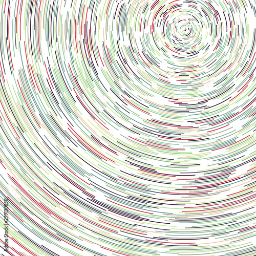 Colorful Universe Circular Distribution Computational Generative Art background illustration
