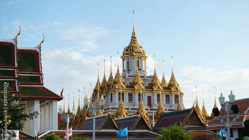 Fototapeta premium temple is one of Bangkok is significant and beautiful temples is the one landmark of tourism many tourists like to visit