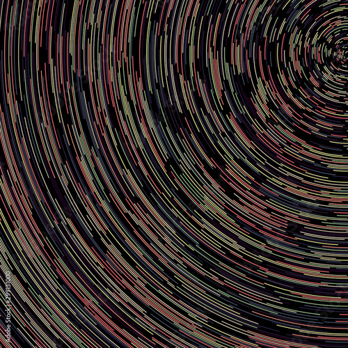 Colorful Universe Circular Distribution Computational Generative Art background illustration
