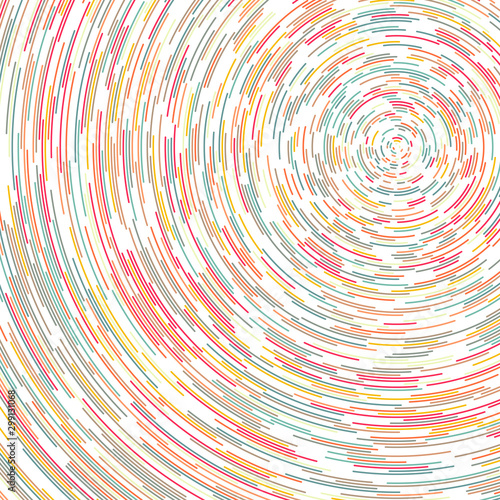 Colorful Universe Circular Distribution Computational Generative Art background illustration