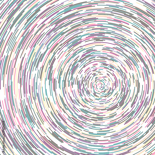 Colorful Universe Circular Distribution Computational Generative Art background illustration