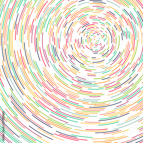 Colorful Universe Circular Distribution Computational Generative Art background illustration