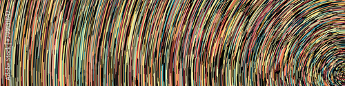 Colorful Universe Circular Distribution Computational Generative Art background illustration