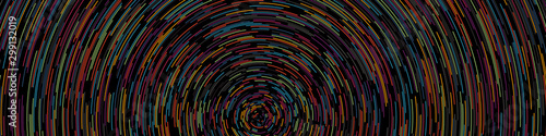 Colorful Universe Circular Distribution Computational Generative Art background illustration