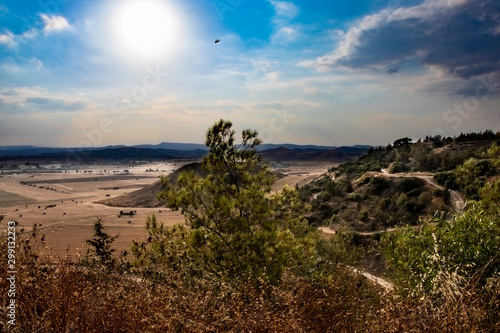 romantic scenery of cyprus landscape